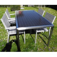 Tavolo solare da giardino per 8 persone da 310 Watt
