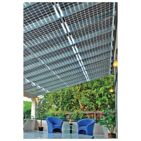 Transparente Solarmodule für Wintergarten, Fenster durchsichtig und lichtdurchlässig