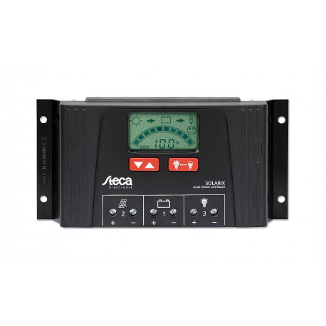 Contrôleur de charge solaire 12V / 24V 40 Ampères écran LCD Steca
