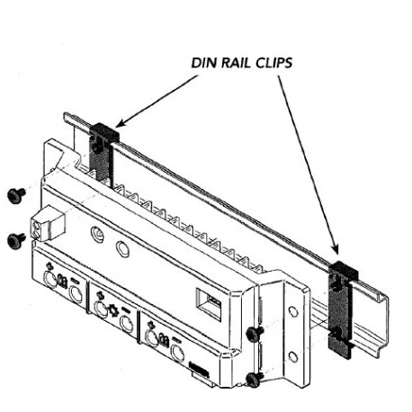Morningstar DIN rail clips for SunSaver / SunLight
