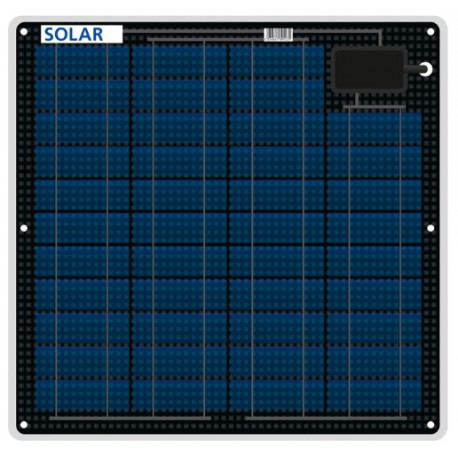 Modulo solare flessibile e impermeabile all'acqua salata da 27 Watt, 12 Volt con 3 mm di spessore per soli 1,7 kg