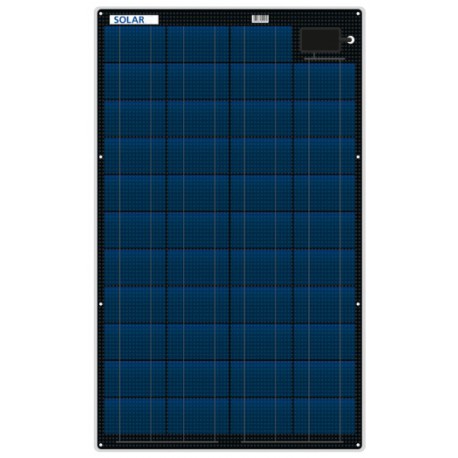 Flexible saltwater resistant solar panel 55 watt 12 volt 3mm thin only 2.8 kg