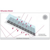 20 haute performance module solaire LG NeoN 2 Bifacial 300 Watt Mono (Total 6000 Watt)