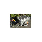 Bicycle trailer with solar energy